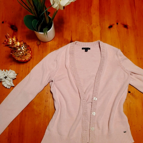 AE blush cardigan sweater large - Picture 9 of 10